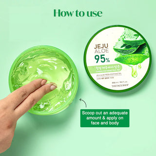 The Face Shop Jeju Aloe Fresh Soothing Gel(300ml)_SilkRoutes_5