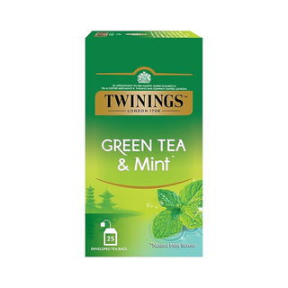 Twinings Green Tea & Mint, Lemon 25 Teabags_SilkRoutes_1