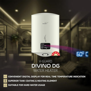 V-Guard Divino DG Geyser 15 Litre Water Heater for Home