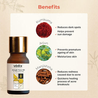 VEDIX Anagh Face Oil For Pigmented Skin 10ml_SilkRoutes_2
