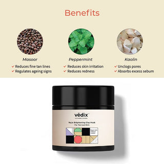 VEDIX Rejat Brightening Clay Mask For Tanned Skin 100gms_SilkRoutes_2