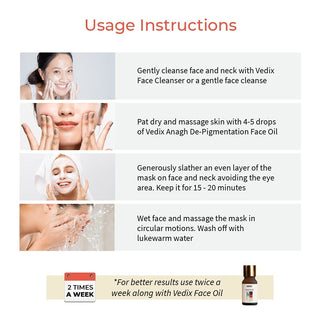VEDIX Rejat Brightening Clay Mask For Tanned Skin 100gms_SilkRoutes_4