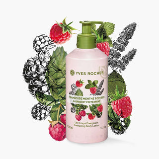 Yves Rocher Energizing Body Lotion, Raspberry Peppermint(390ml)_SilkRoutes_2